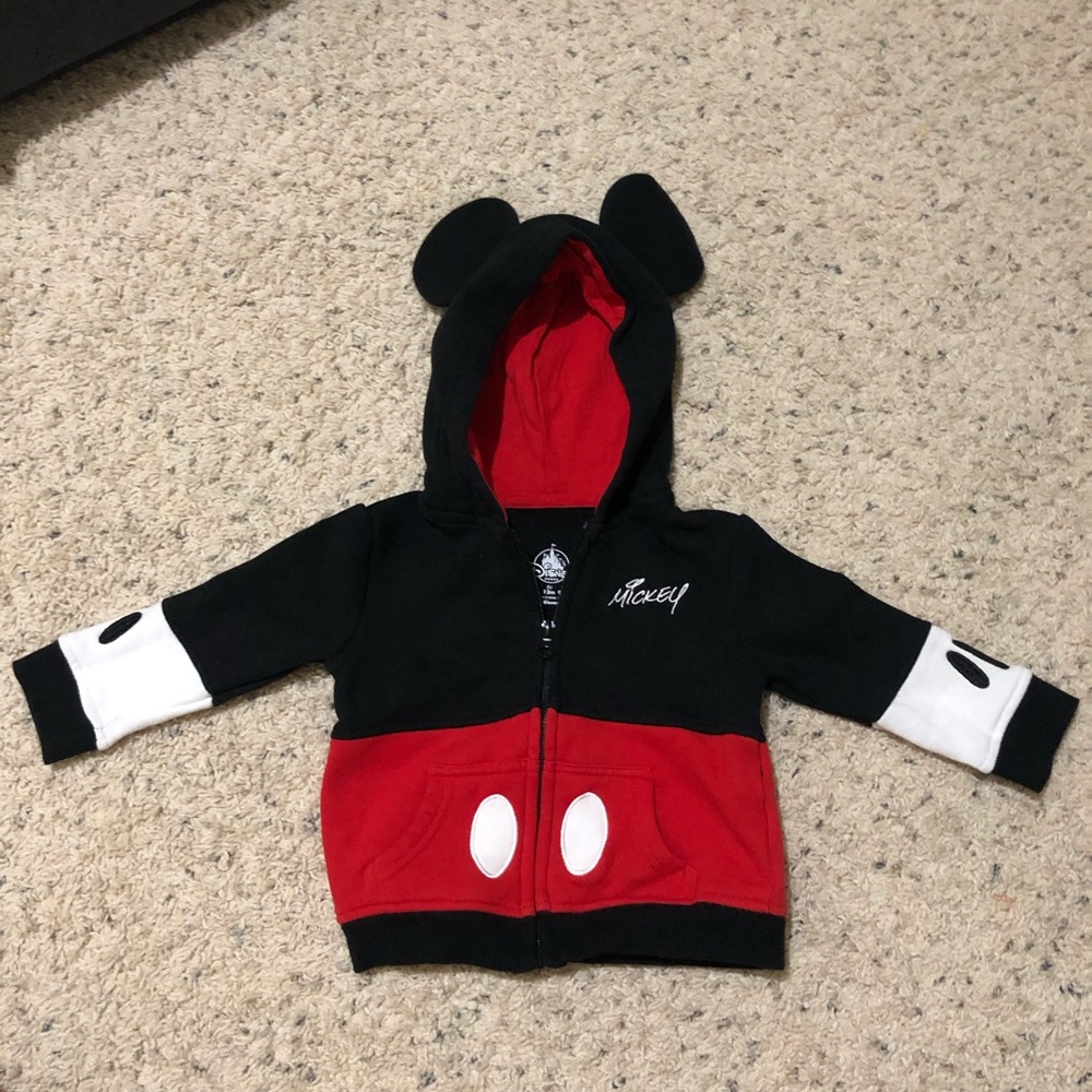 DISNEY-MICKEY MOUSE ZIPUP HOODIE